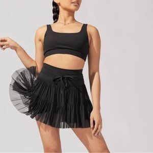 PopFlex Pirouette Black Skort NWT Sz Small
